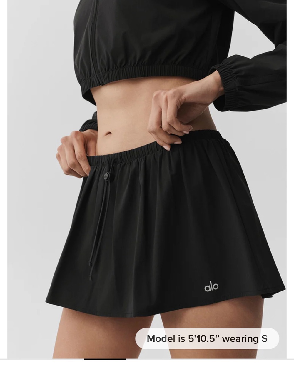 ALO Yoga Black Mini Skirt